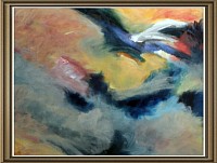 Ce tableau que j'appelle l'oiseau est une de mes premieres peintures