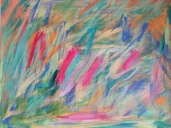 Forêt, acrylique, Sabine Gilles, peinture ,Toulouse, contemporain