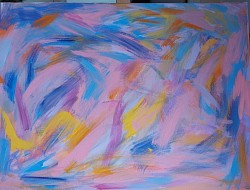 Nuages, acrylique,  peinture,  Sabine Gilles,  Toulouse,  contemporain